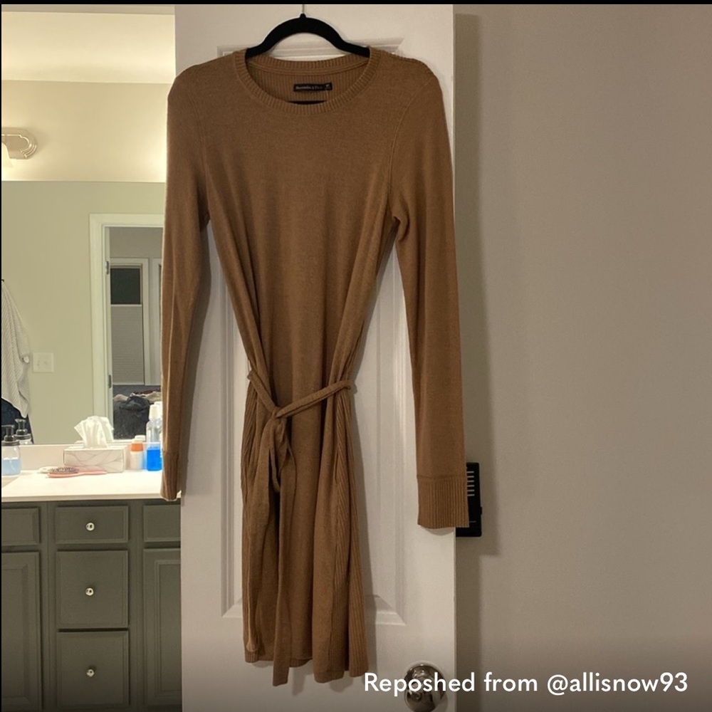 Abercrombie & Fitch Tan Knit Dress